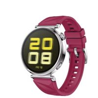 Szőtt Mintás Szilikon Szíj – Bordo, 20 mm
