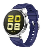Szőtt Mintás Szilikon Szíj Huawei GT 5-höz – Sötétkék