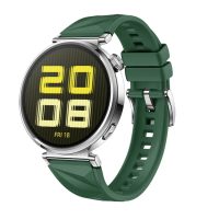 Szőtt Mintás Szilikon Szíj Huawei GT 5-höz – Zöld