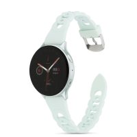 eses Szilikon fonott szíj Samsung Galaxy Watch 4, 5, 6, 7 készülékekhez - Világoskék 20 mm