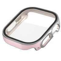 Védőborítás Apple Watch Ultra készülékhez - Ezüst és rózsaszín, 49 mm