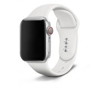 eses Szilikon szíj Apple Watch-hoz - Fehér S, M, L - 42mm, 44mm, 45mm, 49mm