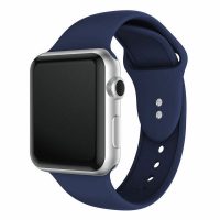 eses Szilikon szíj az Apple Watch-hoz - Sötétkék S, M, L - 42mm, 44mm, 45mm, 49mm