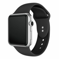 eses Szilikon szíj Apple Watchhoz - Fekete S, M, L - 42mm, 44mm, 45mm, 49mm