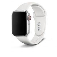 eses Szilikon szíj Apple Watchhoz - Fehér S, M, L, - 38mm, 40mm, 41mm