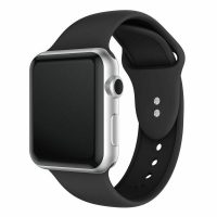 eses Szilikon szíj Apple Watchhoz - Fekete S, M, L - 38mm, 40mm, 41mm