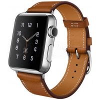 eses Bőrszíj 38mm, 40mm, 41mm Apple Watchhoz - "Az ünnepre" gravírozással, barna