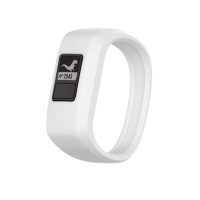 eses szilikon szíj Garmin VivoFit Junior 1-es és 2-es, Vívofit 3-hoz - L-es méretű, fehér