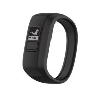 eses szilikon szíj Garmin VivoFit Junior 1-es és 2-es, Vívofit 3-hoz - L-es méret, fekete