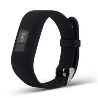 eses szilikon szíj Garmin VivoFit Junior 1-es és 2-es, Vívofit 3-hoz - S-es méret, fekete