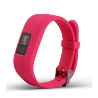 eses szilikon szíj Garmin VivoFit Junior 1-es és 2-es, Vívofit 3-hoz - L-es méretű, rózsaszín