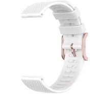 eses szilikon szíj texturált felülettel - Fehér, 22 mm
