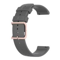eses szilikon szíj texturált felülettel - Szürke, 22 mm