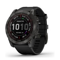eses Silikon szíj Garmin Fénix 7X - Fekete