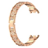 eses Fém pánt gyöngyökkel a Xiaomi Smart Band 8, 9 és 10 - Rózsaarany
