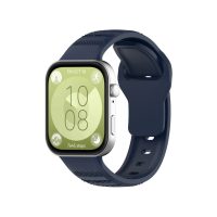 eses Silikon mintás óraszíj Huawei Watch Fit 3, 4 és 4 Pro - Kék