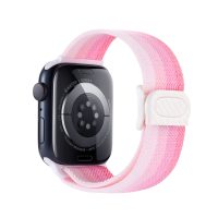 eses Nylon elasztikus óraszíj Apple Watch - Rózsaszín spektrum 38mm, 40mm, 41mm