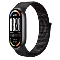 eses nylon heveder Xiaomi Smart Band 8, 9 és 10 számára - Fekete