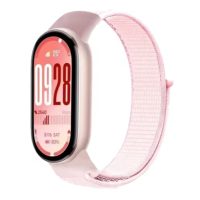 eses nylon heveder Xiaomi Smart Band 8, 9 és 10 számára - Világos rózsaszín