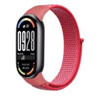 eses nylon heveder Xiaomi Smart Band 8, 9 és 10 számára - Piros