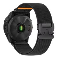 eses nylon elasztikus heveder Garmin számára - Fekete, QuickFit 22 mm