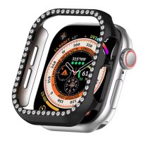 Védőkeret gyöngyökkel az Apple Watch 10-hez, 46 mm - Fekete