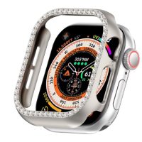 Védőkeret gyöngyökkel Apple Watch 10-hez, 42 mm - Ezüst, matt