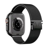 eses Milánci heveder az Apple Watch-hoz - Fekete, 42mm, 44mm, 45mm, 49mm