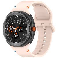 eses Szilikon szíj Samsung Galaxy Watch 4, 5, 6, 7 - Fekete, 20 mm