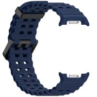 eses Silikonos szövedék Samsung Galaxy Watch 8-hoz - Sötétkék