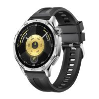 eses Szilikon szíj Huawei Watch GT 5 46mm és GT 6 46mm - Fekete