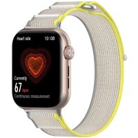 eses Nylon szíj Honor Watch 5-höz - Sárga-szürke