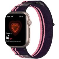 eses Nylon szíj Honor Watch 5-höz - Rózsaszín-lila