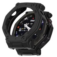Silikon keret Amazfit T-Rex 3 Pro 48mm - Fekete