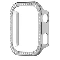 Védőkeret kövekkel Xiaomi Redmi Watch 6-hoz - Ezüst