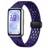 eses Szilikon lyukacsos szíj mágneses csattal Huawei Band 11 és Huawei Band 11 Pro - Kék