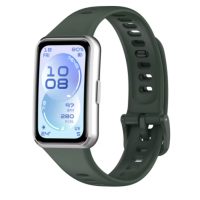 eses Szilikon szíj Huawei Band 11 és Huawei Band 11 Pro - Sötétzöld