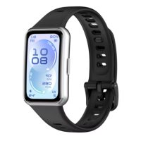 eses Szilikon szíj Huawei Band 11 és Huawei Band 11 Pro - Fekete