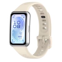eses Szilikon szíj Huawei Band 11 és Huawei Band 11 Pro - Bézs