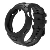eses Szilikon óraszíj - Virágmintás zöld, 22 mm