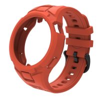 eses Szilikon óraszíj - Virágmintás zöld, 22 mm