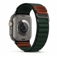 eses Alpok stílusú szíj Huawei Watch Fit 3, 4, 4 Pro, 5 és 5 Pro - Sötétzöld
