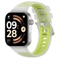 eses Szilikon óraszíj Xiaomi Redmi Watch 4, 5, 6 és Smart Band 8 Pro, 9 Pro és 10 Pro - Zöld, átlátszó