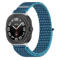 eses Nylon szíj Samsung Galaxy Watch Ultra 47 mm és Galaxy Watch Ultra2 47 mm - Kék
