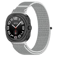 eses Nylon szíj Samsung Galaxy Watch Ultra 47 mm és Galaxy Watch Ultra2 47 mm - Szürke