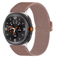eses Nylon elasztikus szíj Samsung Galaxy Watch 8 és 9 - Rózsaszín