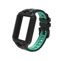 eses Szilikon szíj kerettel Honor Band 9, 10 és 11 - Fekete-kék