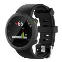 eses Szilikon szíj Garmin Forerunner 45, Forerunner 45S és SWIM 2 készülékekhez - Fekete