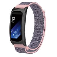 eses Nylon szíj Samsung Gear Fit 2-höz - Rózsaszín