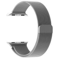 eses Milanese feszítő Apple Watch-hoz - Ezüst, 42mm, 44mm, 45mm, 49mm